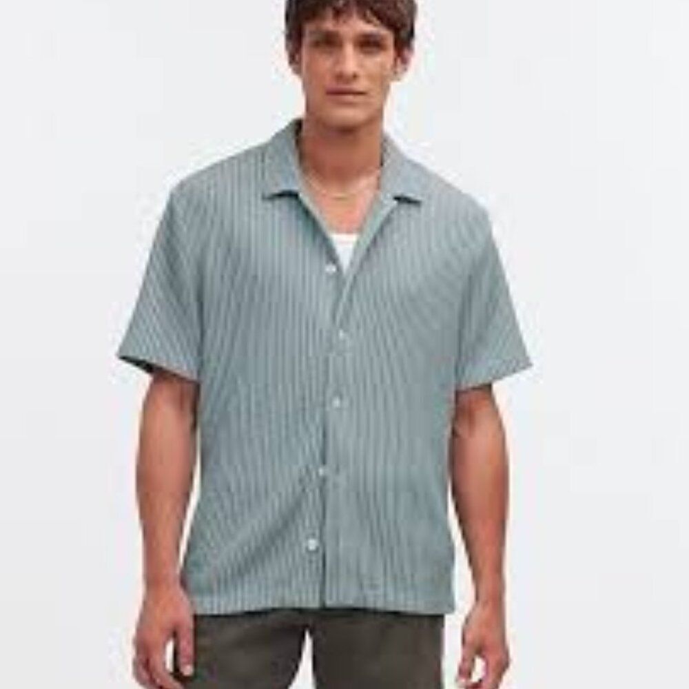 Madewell Blue Casual Button Down Shirt